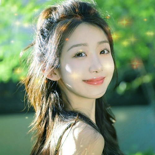 唯美星光女生头像图片