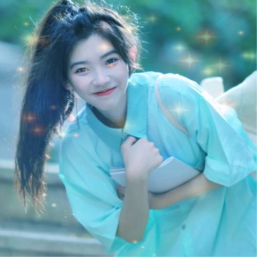 唯美星光女生头像图片