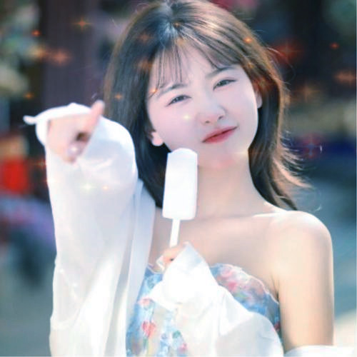 唯美星光女生头像图片