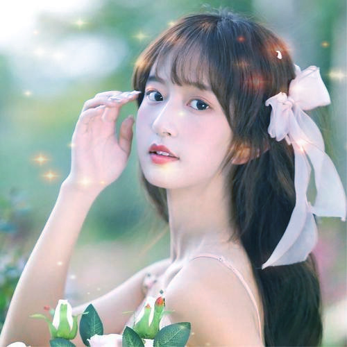 唯美星光女生头像图片