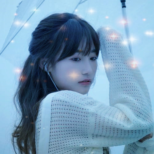 唯美星光女生头像图片