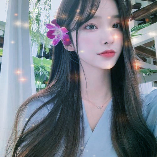 唯美星光女生头像图片