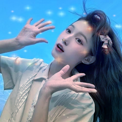 唯美星光女生头像图片