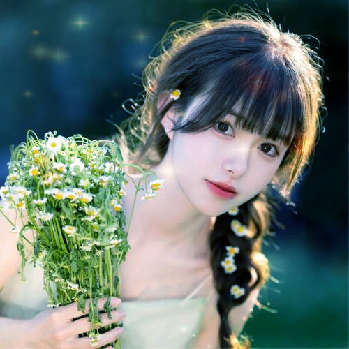 唯美星光女生头像图片