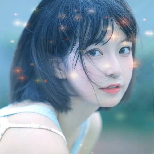 唯美星光女生头像图片