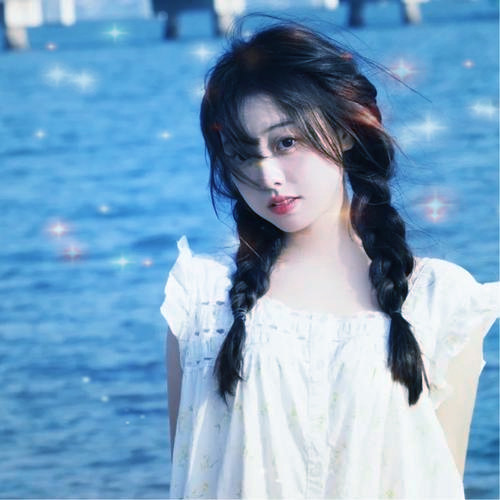 唯美星光女生头像图片