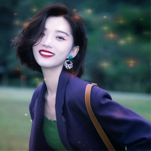 唯美星光女生头像图片
