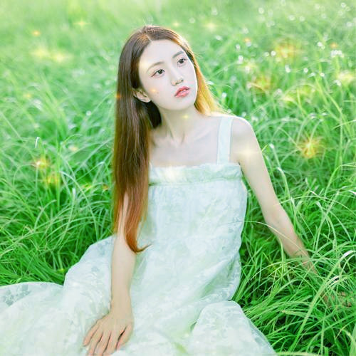 唯美星光女生头像图片