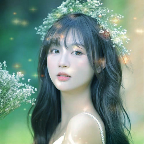 唯美星光女生头像图片