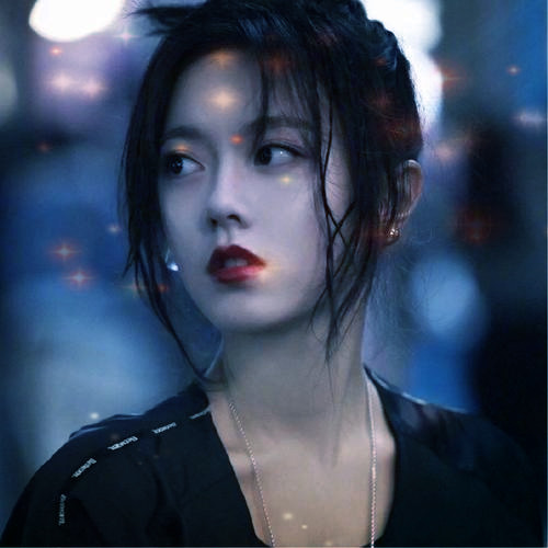 唯美星光女生头像图片