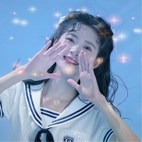 唯美星光女生头像图片