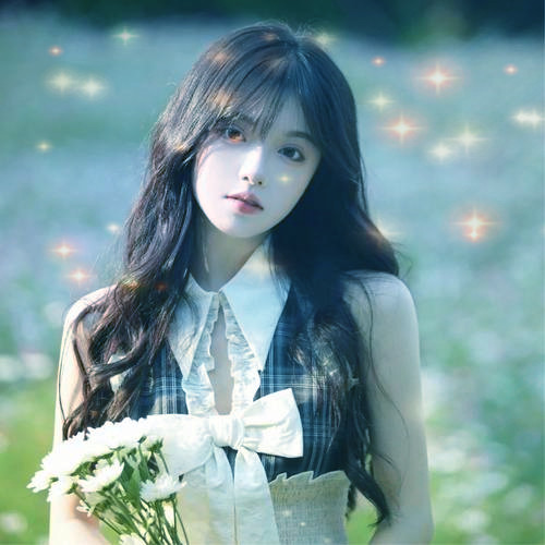 唯美星光女生头像图片