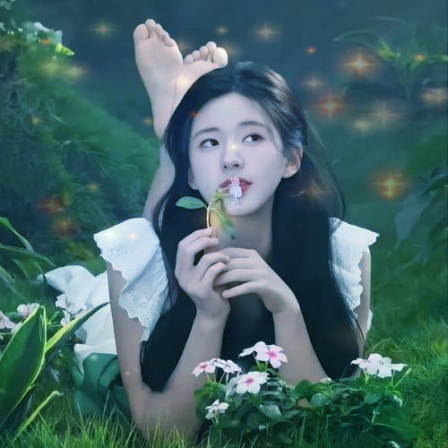 唯美星光女生头像图片