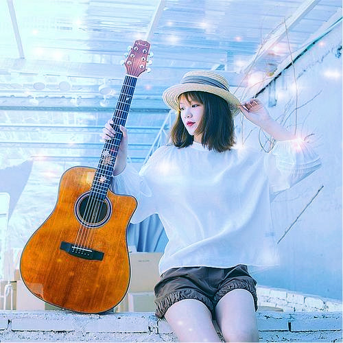 唯美星光女生头像图片