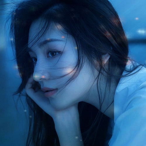 唯美星光女生头像图片