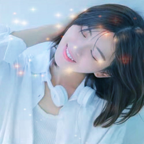 唯美星光女生头像图片