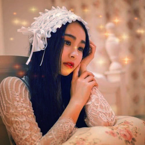唯美星光女生头像图片