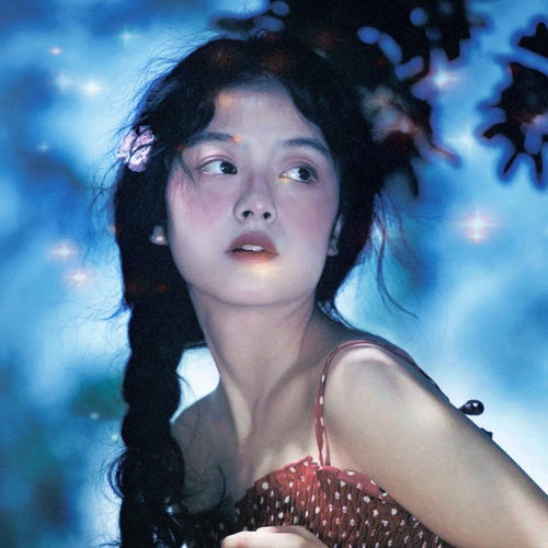 唯美星光女生头像图片