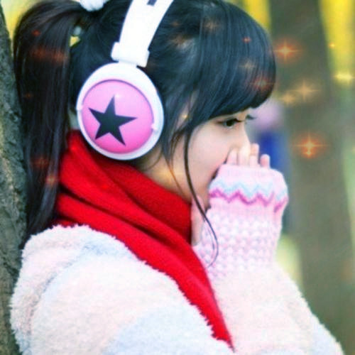 唯美星光女生头像图片