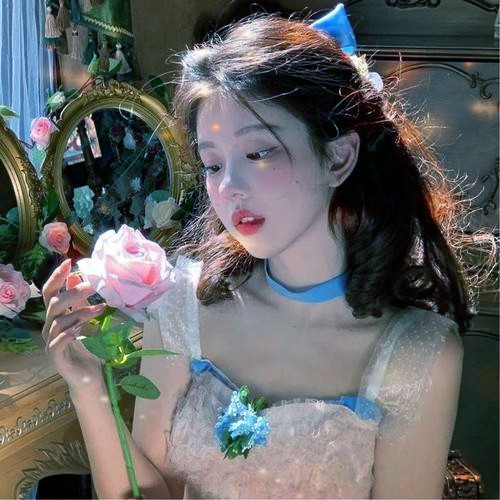 唯美星光女生头像图片