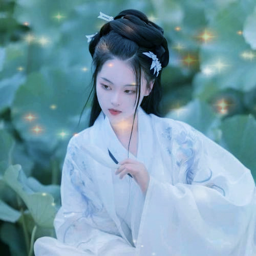 唯美星光女生头像图片