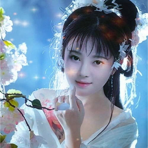 唯美星光女生头像图片