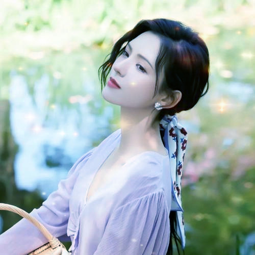 唯美星光女生头像图片