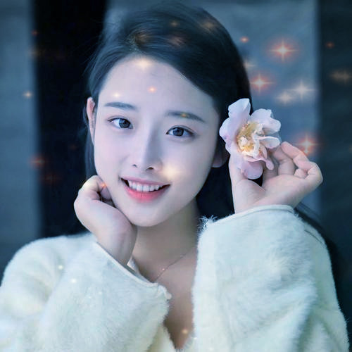 唯美星光女生头像图片