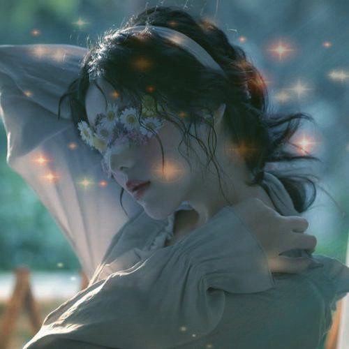 唯美星光女生头像图片