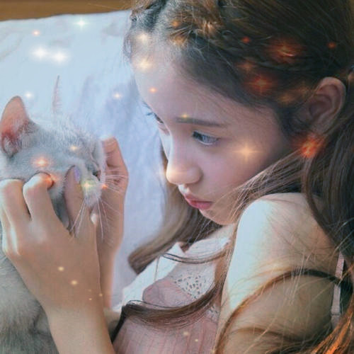 唯美星光女生头像图片