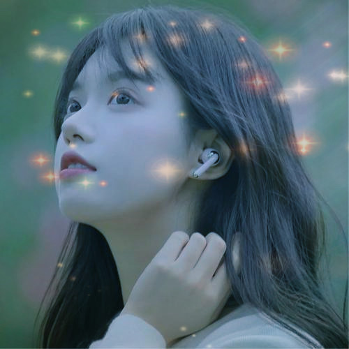 唯美星光女生头像图片
