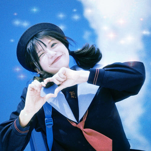 唯美星光女生头像图片