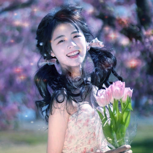 唯美星光女生头像图片