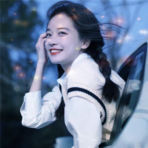 唯美星光女生头像图片