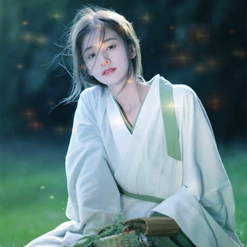 唯美星光女生头像图片