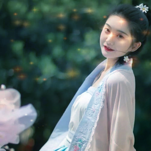 唯美星光女生头像图片