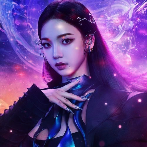 唯美星光女生头像图片