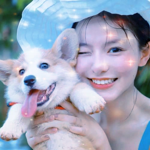 唯美星光女生头像图片