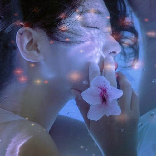 唯美星光女生头像图片