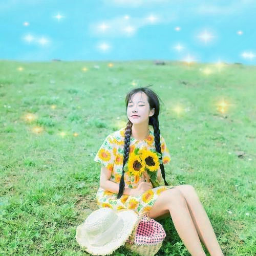 唯美星光女生头像图片