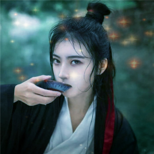唯美星光女生头像图片