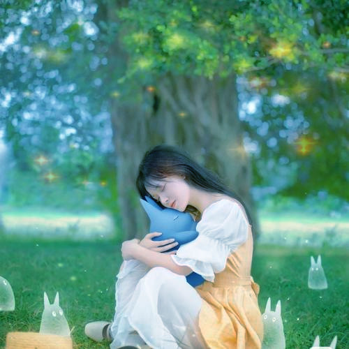 唯美星光女生头像图片