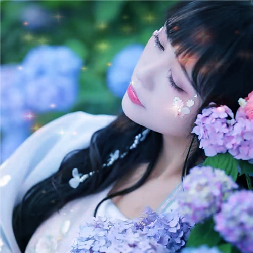 唯美星光女生头像图片