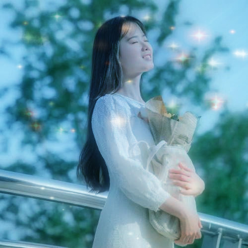 唯美星光女生头像图片