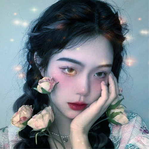 唯美星光女生头像图片