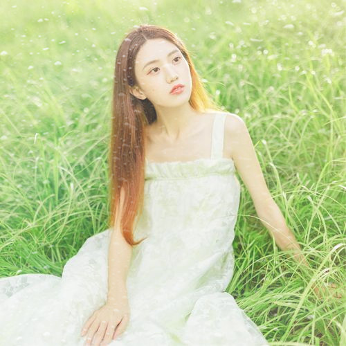 玻璃水珠特效女生头像图片