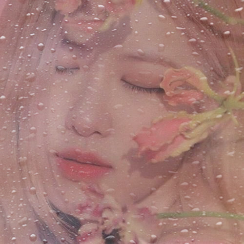 玻璃水珠特效女生头像图片
