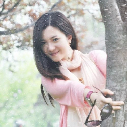 玻璃水珠特效女生头像图片