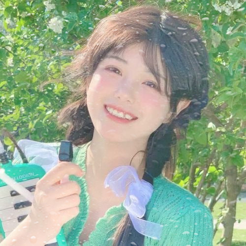 玻璃水珠特效女生头像图片