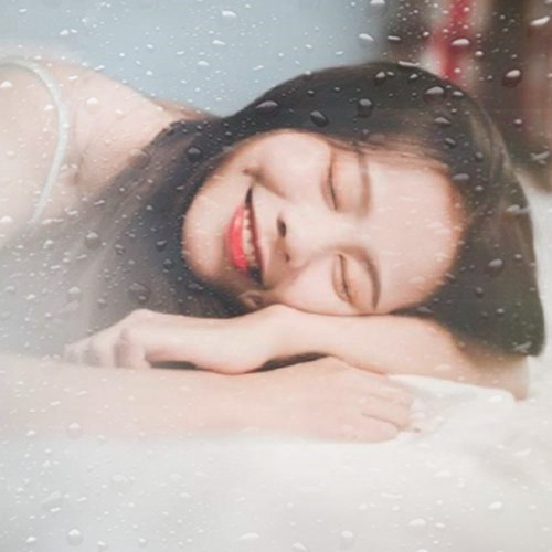 玻璃水珠特效女生头像图片
